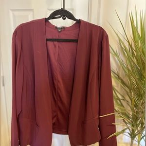 Wine color Torrid Blazer